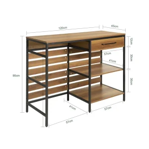 SoBuy® FSB71-PF Table De Cuisine Meuble De Rangement Cuisine Comptoir… 13