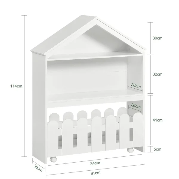 SoBuy® KMB52-W Étagère Enfant, Organisateur Jouets Et Livres, Meubl… 4