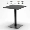 Ahd Amazing Home Design Table 60×60 Carrée Avec Pied Central Pour Bar Bistrots Horeca, Couleu… 5