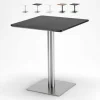 Ahd Amazing Home Design Table 60×60 Carrée Avec Pied Central Pour Bar Bistrots Horeca, Couleu… 5