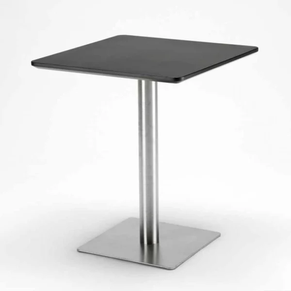 Ahd Amazing Home Design Table 60×60 Carrée Avec Pied Central Pour Bar Bistrots Horeca, Couleu… 3