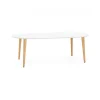 Kokoon Design Table à Diner Design NUNAVUT WHITE 120x200x75 Cm 16