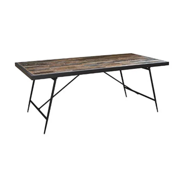 MES Table à Manger 200 Cm En Manguier Recyclé Et Métal – KEANE 1