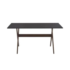 Vente-unique Table à Manger 6 Couverts En MDF Et Hêtre – Anthracite Et Naturel Fo… 10