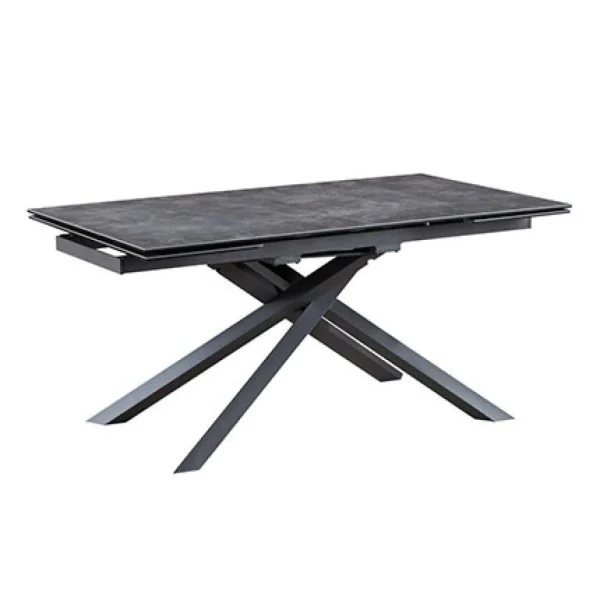 MES Table à Manger Avec Allonge 160/240 Cm En Verre Avec Revêtement Cér… 1