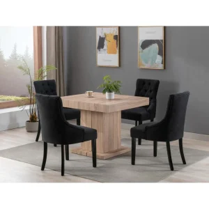 Vente-unique Table à Manger Extensible 4 à 10 Couverts En MDF – Naturel – MIROSLA… 11