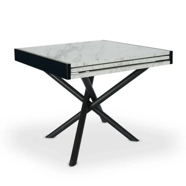 Paris Prix Table à Manger Extensible Freida 90-180cm Blanc 1