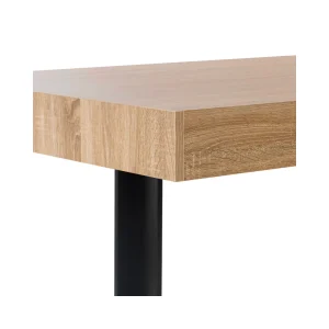 Idmarket Table à Manger PHOENIX 224 CM Bois Et Noir 13