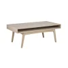 MES Table Basse 1 Niche 130x70x50 Cm En Chêne Clair 5