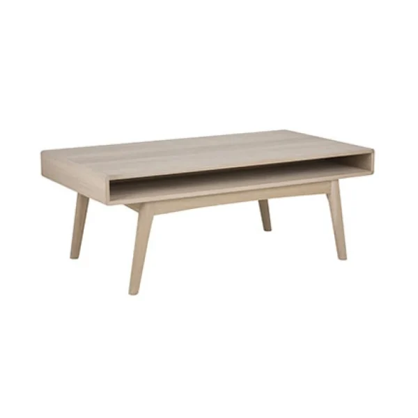 MES Table Basse 1 Niche 130x70x50 Cm En Chêne Clair 1