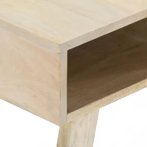 Chunhelife Table Basse 100x60x40 Cm Bois De Manguier Massif 15