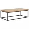 Chunhelife Table Basse 110 X 60 X 37 Cm Bois Massif 19