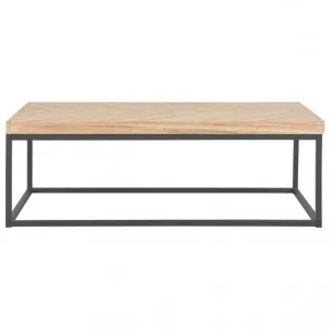 Chunhelife Table Basse 110 X 60 X 37 Cm Bois Massif 9