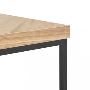 Chunhelife Table Basse 110 X 60 X 37 Cm Bois Massif 13