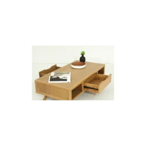 Delorm Table Basse 120 Cm En Teck Massif – JEPARA 9