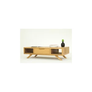 Delorm Table Basse 120 Cm En Teck Massif – JEPARA 11