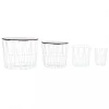 Chunhelife Table Basse 4 Pcs Blanc 10