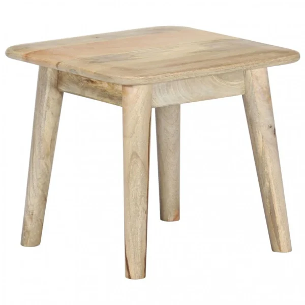 Chunhelife Table Basse 45x45x40 Cm Bois De Manguier Massif 1