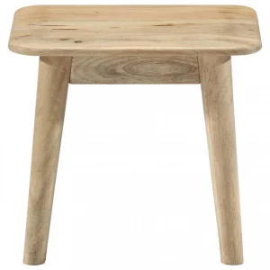 Chunhelife Table Basse 45x45x40 Cm Bois De Manguier Massif 9