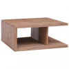 Chunhelife Table Basse 70x70x30 Cm Bois De Teck Massif 5