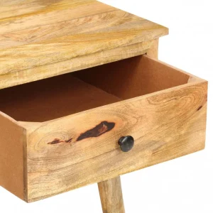 Chunhelife Table Basse 82x52x42 Cm Bois De Manguier Massif 15