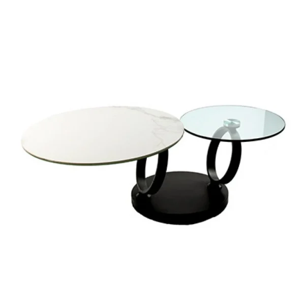 MES Table Basse Avec 2 Plateaux Et Pied Anthracite – KANDINSKY 1