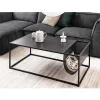 MES Table Basse Avec Porte-revues 110x60x40 Cm Noir – FYNCA 17