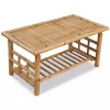 Chunhelife Table Basse Bambou 90 X 50 X 45 Cm 17