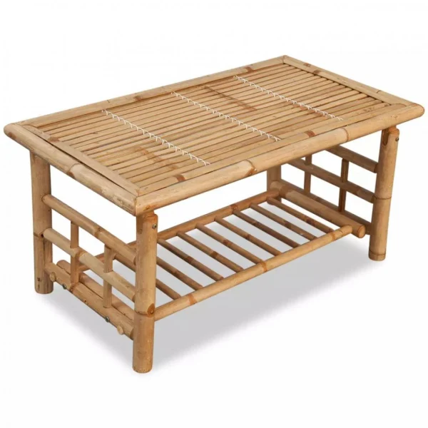 Chunhelife Table Basse Bambou 90 X 50 X 45 Cm 1