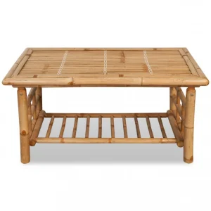 Chunhelife Table Basse Bambou 90 X 50 X 45 Cm 9