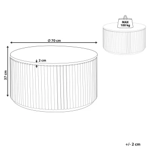 Beliani Table Basse Bois Clair KIRKWOOD 9