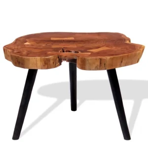 SANS MARQUE Table Basse Bois D’acacia Massif (55-60) X 40 Cm – Brun 9