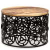 Chunhelife Table Basse Bois De Manguier Massif 60 X 40 Cm 5