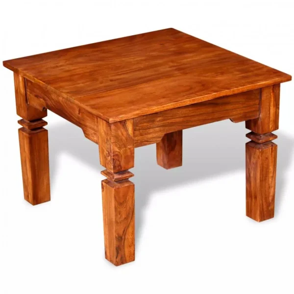 Chunhelife Table Basse Bois Massif 60 X 60 X 45 Cm 3