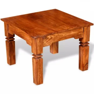 Chunhelife Table Basse Bois Massif 60 X 60 X 45 Cm 11