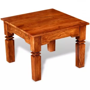 Chunhelife Table Basse Bois Massif 60 X 60 X 45 Cm 13