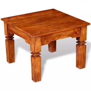 Chunhelife Table Basse Bois Massif 60 X 60 X 45 Cm 15