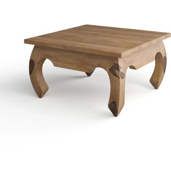 3S. X Home Table Basse Carrée En Bois Naturel KABAENA 4