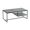 MES Table Basse Double Plateau 110x55x45 Cm Gris Et Anthracite – VOLDA 10