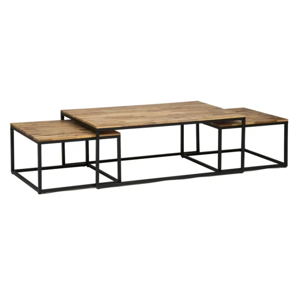 Atmosphera, Createur D’Interieur Table Basse Edena X 3 Marron – ATMOSPHERA 1