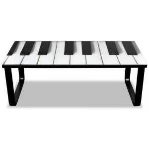 SANS MARQUE Table Basse En Verre Design Piano – Multicolore 11