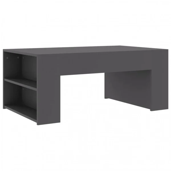 Chunhelife Table Basse Gris 100x60x42 Cm Aggloméré 3