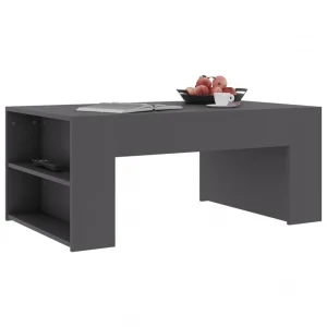 Chunhelife Table Basse Gris 100x60x42 Cm Aggloméré 11