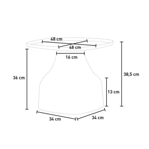 Ahd Amazing Home Design Table Basse Moderne 48×48 En Plastique Pour Salon Cuisine Jardin Bell … 15