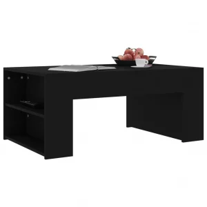 Chunhelife Table Basse Noir 100x60x42 Cm Aggloméré 11