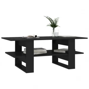 Chunhelife Table Basse Noir 110x55x42 Cm Aggloméré 11