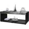 MPC Table Basse Noir / Aspect Marbre (LxHxP): 104 X 40,5 X 58 19