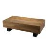 MACABANE Table Basse Poutres 120x60cm Bois Suar Pune 13