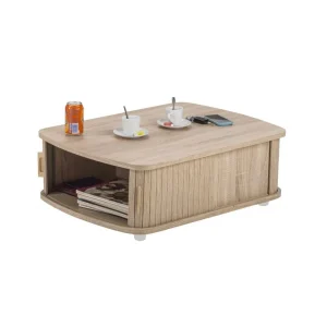 Simmob Table Basse Rectangle 80 Cm Chêne – Coloris: Chêne Naturel 6