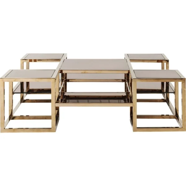 Karedesign Table Basse Steps 120x120cm Or Kare Design 1